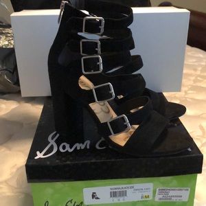 Brand new In box Sam Edelman black suede sandals